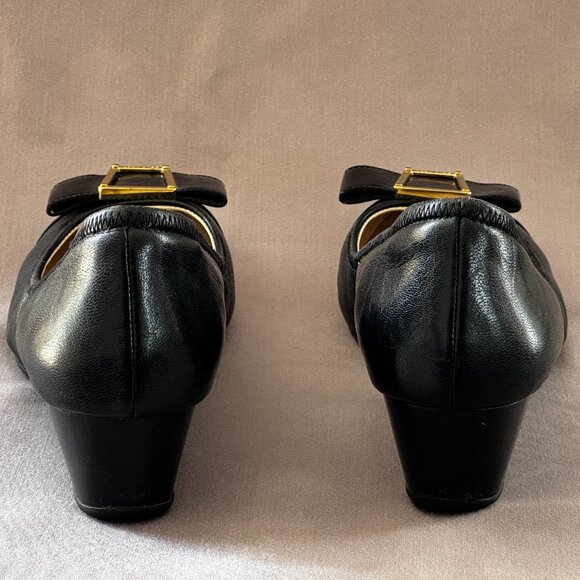 Cole Haan Emory Bow Wedge, Black, Size 7.5 - Picture 4 of 6